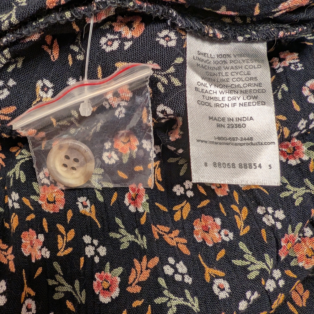Dip Beautiful Black and Pink Floral Maxi Dress Size Medium - Picture 11 of 11